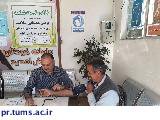 غربالگری قند و فشار خون کارگران فصلی به مناسبت هفته سلامت بیمارستان بهرامی