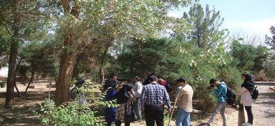 بازدید دانشجویان دانشگاه یزد از کلکسیون گیاهان کویری وبیابانی ایران-یزد