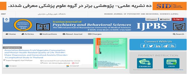 مجله روانپزشکی و علوم رفتاری ایران به صاحب امتیازی دانشگاه علوم پزشکی مازندران جزء  ده مجله برتر کشور شد - ۱۳۹۸/۰۲/۲۳