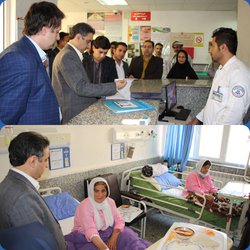 بازدید سرپرست دانشگاه از بیمارستان شهید چمران سروآباد