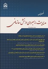 مقالات فصلنامه مدیریت راهبردی دانش سازمانی، دوره ۱، شماره ۳ منتشر شد