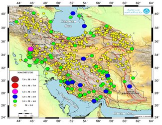 ثبت بیش از ۱۰۰۰ زمین‌لرزه در اردیبهشت ۱۳۹۸ توسط مرکز لرزه‌نگاری موسسه ژئوفیزیک دانشگاه تهران