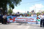   اعلام انزجار دانشگاهیان دانشگاه آزاد اسلامی میانه در راهپیمایی روز جهانی قدس از رژیم صهیونیستی