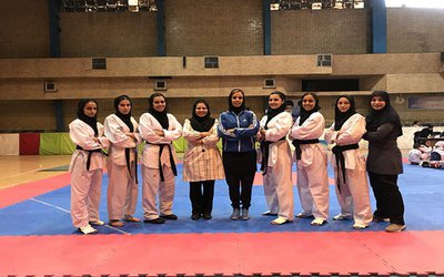 افتخار آفرینی دانشجویان  دختر دانشگاه علوم پزشکی آزاد اسلامی تهران در مسابقات ورزشی کاراته و تکواندو