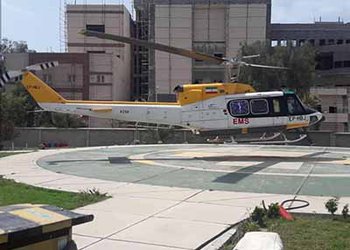 بالگرد اورژانس ۱۱۵ برای نجات جان مرد ۵۵ ساله به پرواز درآمد/ احیای بیمار در آسمان