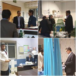 بازدید سرزده سرپرست دانشگاه از بیمارستان شهید بهشتی قروه