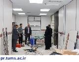 بازدید مدیر بیمارستان ضیائیان از پروژه در حال نوسازی اتاق قلب درمانگاه