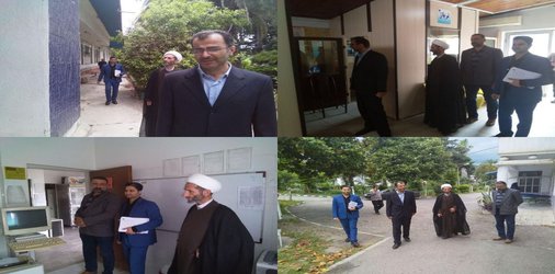 بازدید سرزده دکتر مشایخی رئیس دانشگاه آزاداسلامی واحد تنکابن به همراه معاونین واحد از بیمارستان احمدنژاد کتالم
