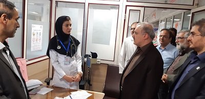 بازدید سرزده وزیر بهداشت از بیمارستان شهید بهشتی کاشان
