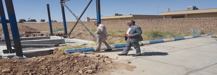 بازدید از پروژه احداث ۴باب پانسیون در بیمارستان سجادیه تربت جام