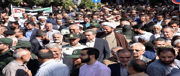 حضور دانشگاهیان دانشگاه شهرکرد در مراسم تشییع پیکر مطهرشهید قربانعلی امیدی ارجنکی، شهید حافظ امنیت