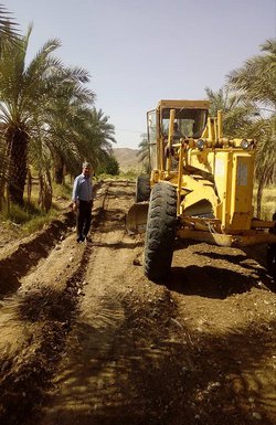 انجام عملیات داشت و تسطیح جزئی ۶۰ نفر از نخیلات پیارم در مرکز آموزش حاجی آباد/ هرمزگان