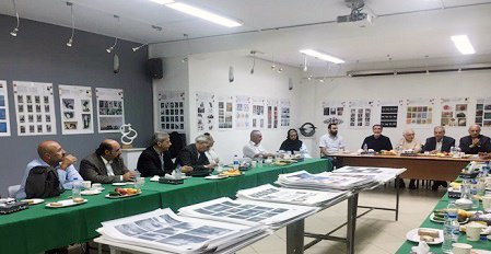 دیدار هیات اتحادیه هنرمندان هنرهای تجسمی کشور سوریه با مسئولان پردیس هنرهای زیبا