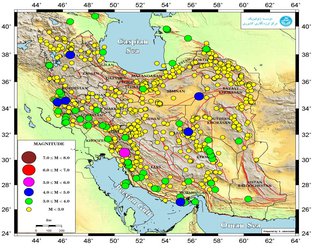 ثبت بیش از ۷۴۰ زمین‌لرزه در مرداد ۱۳۹۸ توسط مرکز لرزه‌نگاری موسسه ژئوفیزیک دانشگاه تهران