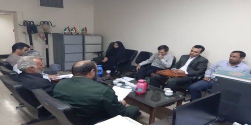 جلسه هم اندیشی شورای بسیج کارمندی ادارات بوئین زهرا با حضور مسئولین سپاه شهرستان