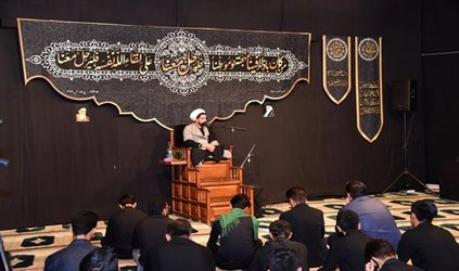 آئین عزاداری و سوگواری حضرت امام حسین (ع) در دانشگاه برگزارشد