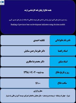 رتبه  بندی استان های کشور ایران براساس شاخص های توسعه  یافتگی با استفاده از مدل های تصمیم گیری