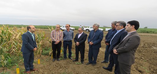 بازدید دکتر آقایی مدیر کل نظارت و ارزشیابی و دکتر گل محمدی مدیر کل دفتر منابع انسانی و نوسازی اداری از مرکز تحقیقات و آموزش کشاورزی و منابع طبیعی استان اردبیل