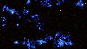Astronomers spot the filaments of gas that feed the galaxies
