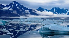 Drone captures video of melting Greenland glacier