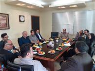 جلسه مشترک رئیس واحد نور با اعضای هیئت مدیره شهرک صنعتی چمستان