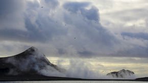 Underwater volcano belched explosive bubbles larger than a stadium