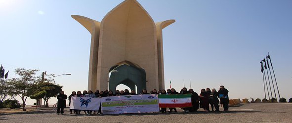 برگزاری همایش پیاده‌روی دانشجویان دانشگاه آزاد اسلامی قزوین