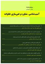 مقالات دوفصلنامه آسیب‌شناسی، مشاوره و غنی‌سازی خانواده، دوره ۴، شماره ۱ منتشر شد