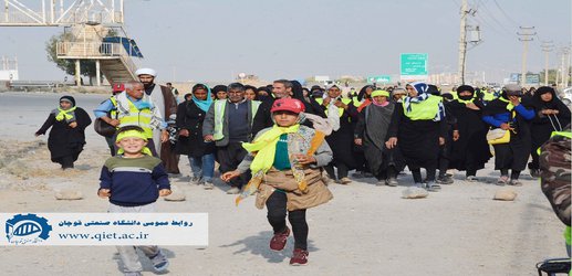 برپایی موکب دانشگاه صنعتی قوچان جهت استقبال از زائران پیاده امام رضا (ع)