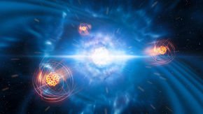 Some of the universe’s heavier elements are created by neutron star collisions