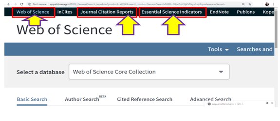 دسترسی مجدد به پایگاه Web of Science با آدرس جدید