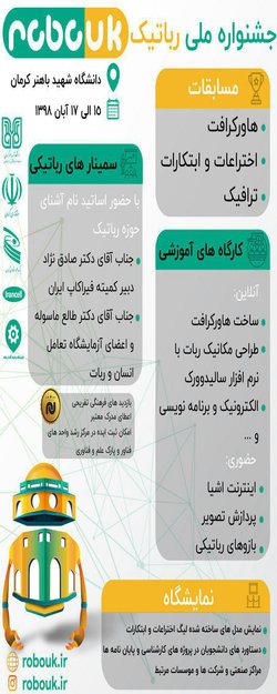 فراخوان شرکت در مسابقات ملی رباتیک کرمان