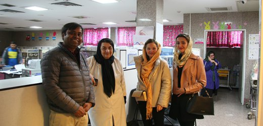 بازدیدنمایندگان سازمان بهداشت جهانی ازبیمارستان شهدای تجریش