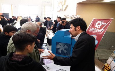 غرفه دانشگاه در ششمین نمایشگاه و جشنواره جهادگران علم و فناوری استان اردبیل
