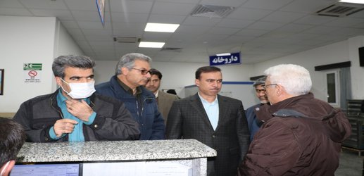 بازدید سرزده رئیس و معاونین درمان و بهداشتی دانشگاه از بیمارستان های شهر همدان