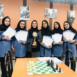 قهرمانی تیم شطرنج دانشجویان دختر دانشگاه کردستان