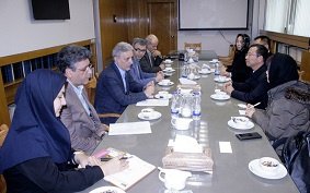 دیدار هیات دانشگاه مطالعات بین‌المللی پکن با رئیس دانشگاه تهران