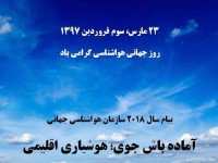 سوم فروردین روز جهانی هواشناسی است/"آماده باش جوی; هوشیاری اقلیمی"