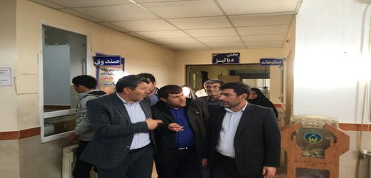 بازدید مدیر حراست دانشگاه از درمانگاه لقمان حکیم مراوه تپه