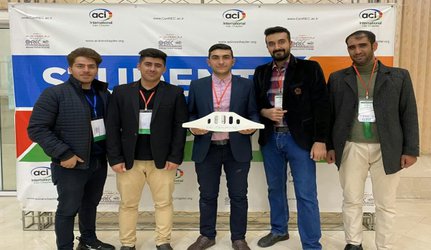 در بخش پل؛ تیم دانشجویی واحد نجف‌آباد مقام نخست مسابقات ملی بتن را کسب کرد