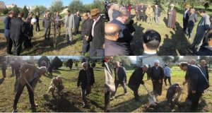 غرس نهال در مرکز تحقیقات و آموزش گلستان به مناسبت دهه فجر انقلاب اسلامی