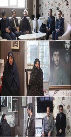 به مناسبت دهه مبارک فجر : مراسم دیدار با خانواده شهید حسن محمدی