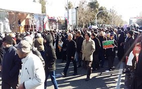 حضور دانشگاهیان دانشگاه تهران در راهپیمایی سالگرد پیروزی شکوهمند انقلاب اسلامی