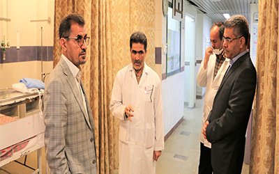بازدید رییس دانشگاه علوم پزشکی شاهرود از بیمارستان امام حسین (ع)