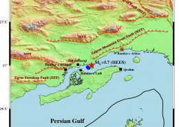 گزارش مقدماتی زمین‌لرزه ۲۷ بهمن‌‌ماه ۱۳۹۸، خلیج‌فارس، شمال خاوری بندرلافت- استان هرمزگان