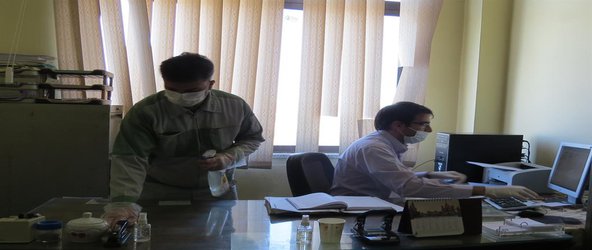اقدامات پیشگیرانه از شیوع ویروس کرونا در دانشگاه آزاد اسلامی لنجان