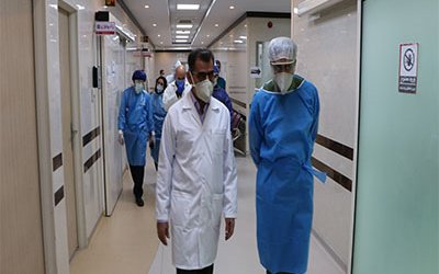 دکتر چمن رئیس دانشگاه علوم پزشکی شاهرود از بیمارستان امام حسین (ع) شاهرودبازدید نمود