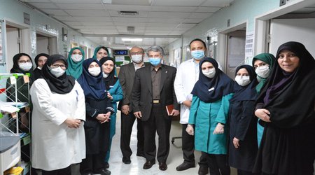 تقدیر رییس دانشگاه علوم پزشکی ایران از گروه مامایی و مدافعان سلامت مرکز آموزشی درمانی حمایت مادران شهید اکبر آبادی