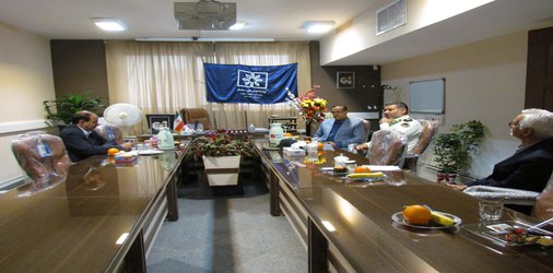 جلسه سرپرست موسسه،دکتر مهدی نوروز با رئیس نیروی انتظامی
