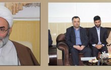 دیدار جمعی از دانشگاهیان دانشگاه ها و مراکز آموزش عالی استان با حضرت آیت الله فلاحتی نماینده محترم ولی فقیه در استان گیلان و امام جمعه رشت - مصلی رشت - ۲۱ فروردین ۱۳۹۷